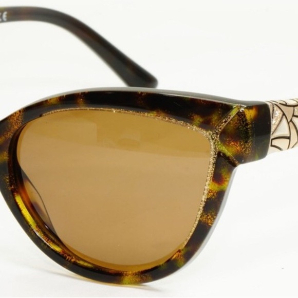 Bvlgari 2015 RX Sunglasses Brown Gold Diamante Cat Eye 8156-B 5353/13 030123 main image 12